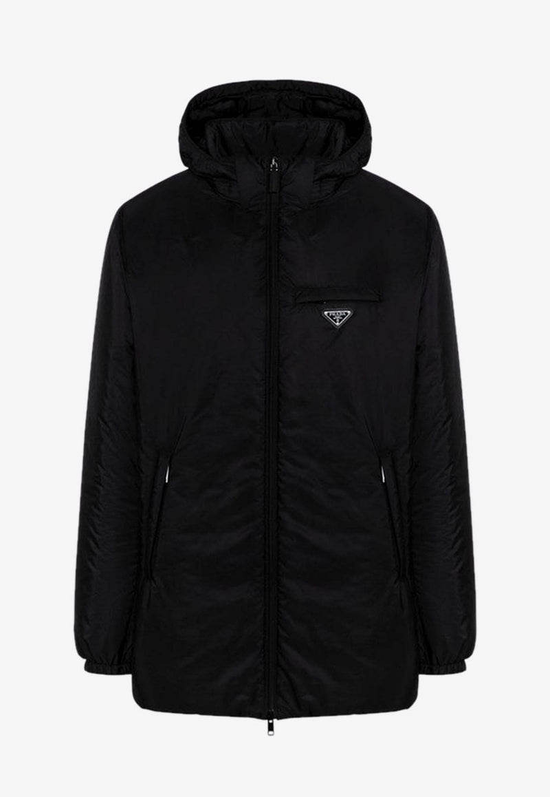 Prada Triangle Logo Padded Parka Black SGC710OOO1WQ9/P_PRADA-F0002