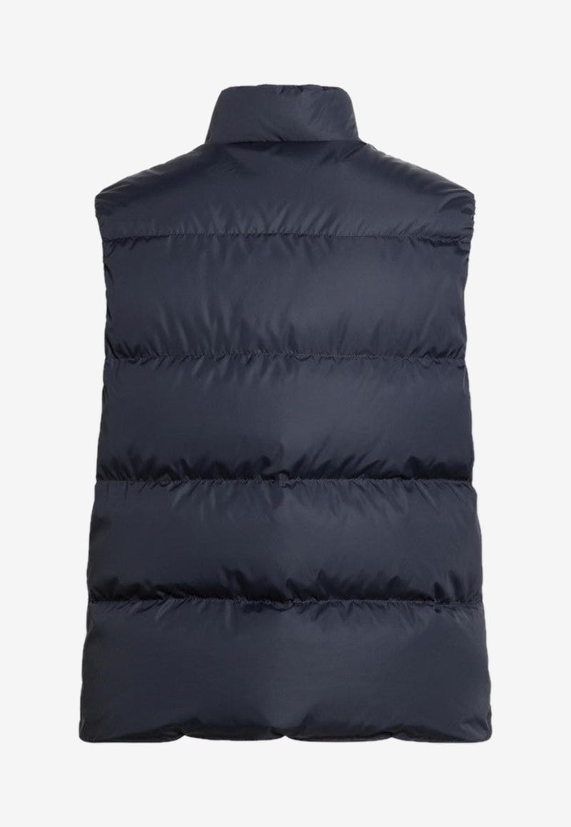 Prada Triangle Logo High-Neck Vest Blue SGC861OOO17PM/R_PRADA-F0SVF