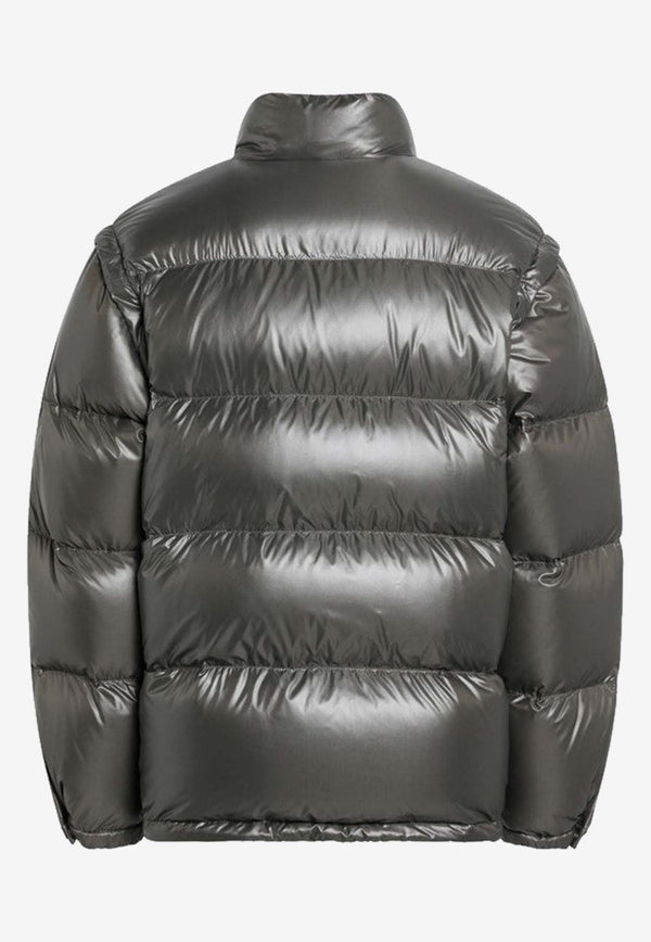 Prada Triangle Logo Oversized Down Jacket  Green SGC863OOO17XS/R_PRADA-F0334