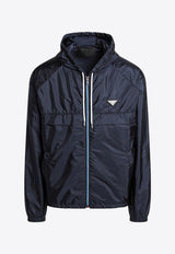 Prada Triangle Logo  Zip-Up Jacket Blue SGC864OOO1WQ9/R_PRADA-F0ABB