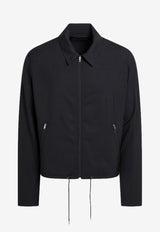 Prada Wool Zip-Up Jacket Blue SGC873OOO1XMY/R_PRADA-F0008