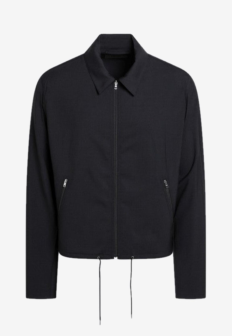 Prada Wool Zip-Up Jacket Blue SGC873OOO1XMY/R_PRADA-F0008