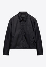 Prada Zip-Up Jacket with Logo-Patch Black SGC905OOO1WQ8/R_PRADA-F0002