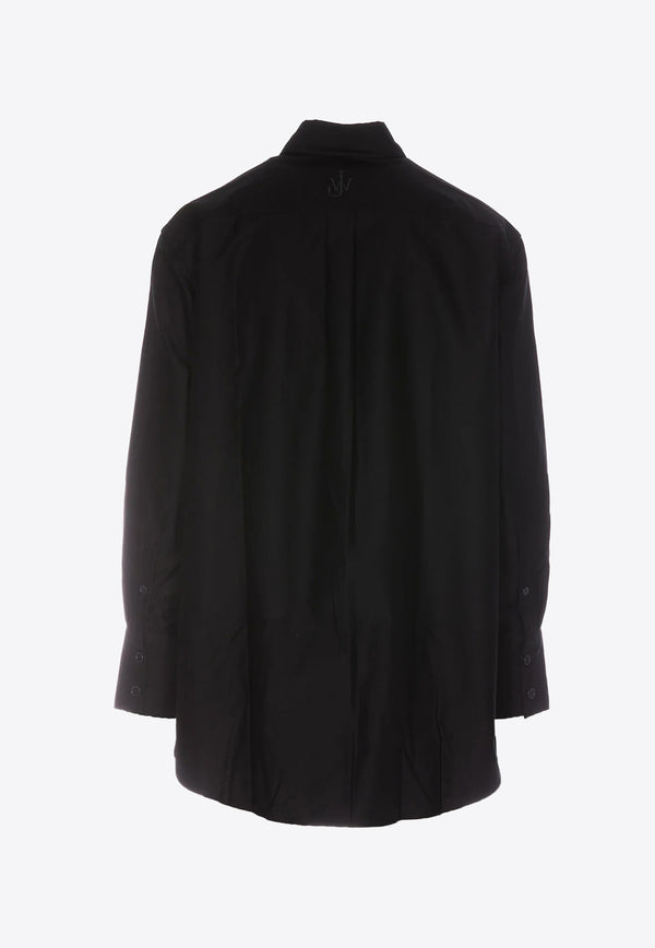 JW Anderson Oversized Shirt with Contrast Patch Pocket SH0217-PG0947NAVY
