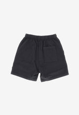 Sporty & Rich California Gym Shorts Midi Faded Shorts Black SH021S405CF_000_111