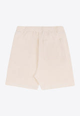 Sporty & Rich Hotel du Cap Cursive Mini Terry Shorts Cream SH027501651CR01CREAM