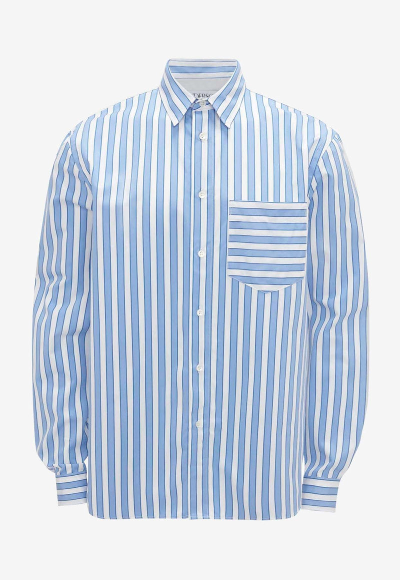 JW Anderson Long-Sleeved Striped Shirt SH0295-PG1466BLUE