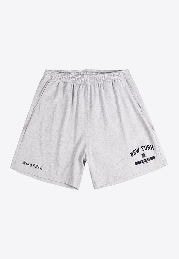 Sporty & Rich League Gym Shorts Gray SH039505300GY03GREY