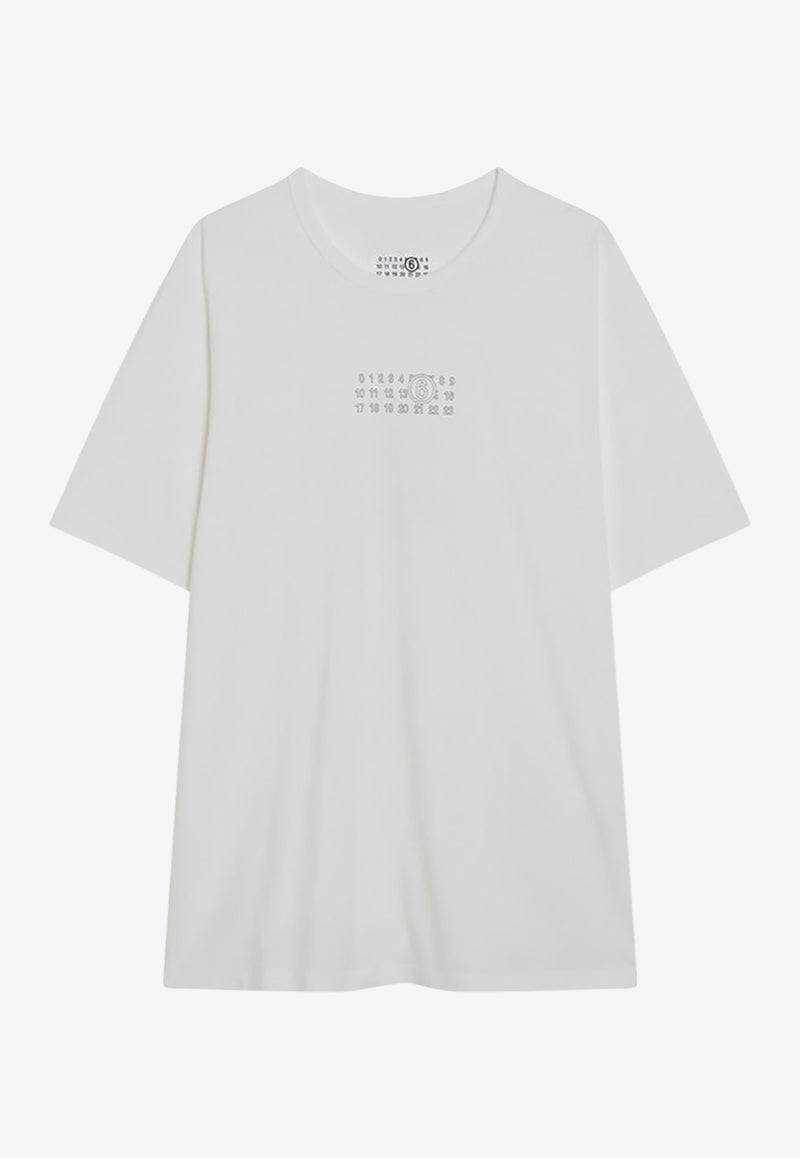 MM6 Maison Margiela Numeric Signature Print T-shirt White SH0GC0057S24312_MM6-101