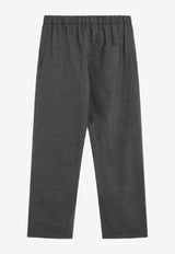 MM6 Maison Margiela Wool-Blend Drawstring Pants Gray SH0KA0028M35733/S_MM6-860M