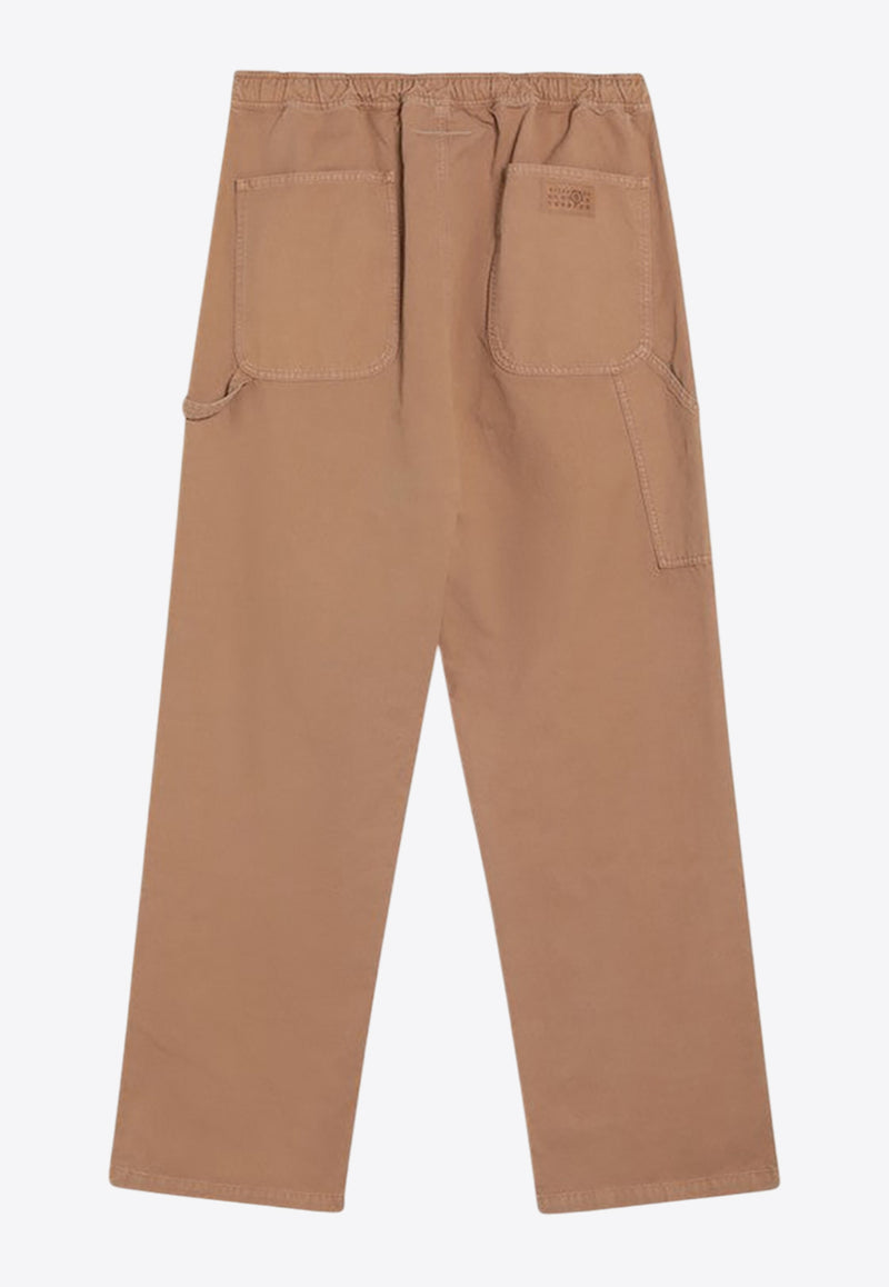 MM6 Maison Margiela Straight-Leg Chino Pants Beige SH0KA0048S78548/R_MM6-156