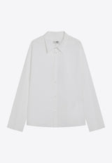 MM6 Maison Margiela Long-Sleeved Shirt with Signature-Stitching White SH2DT0029M35256/R_MM6-100