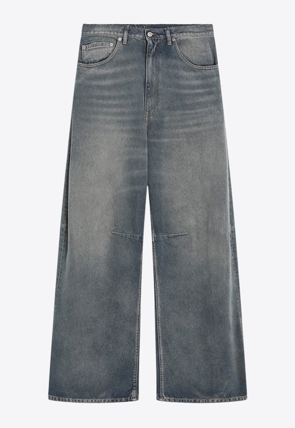 MM6 Maison Margiela Wide-Leg Washed Jeans Blue SH2LA0039M30017/R_MM6-965