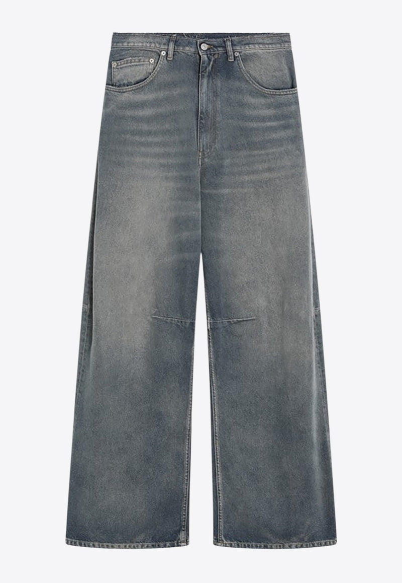 MM6 Maison Margiela Wide-Leg Washed Jeans Blue SH2LA0039M30017/R_MM6-965