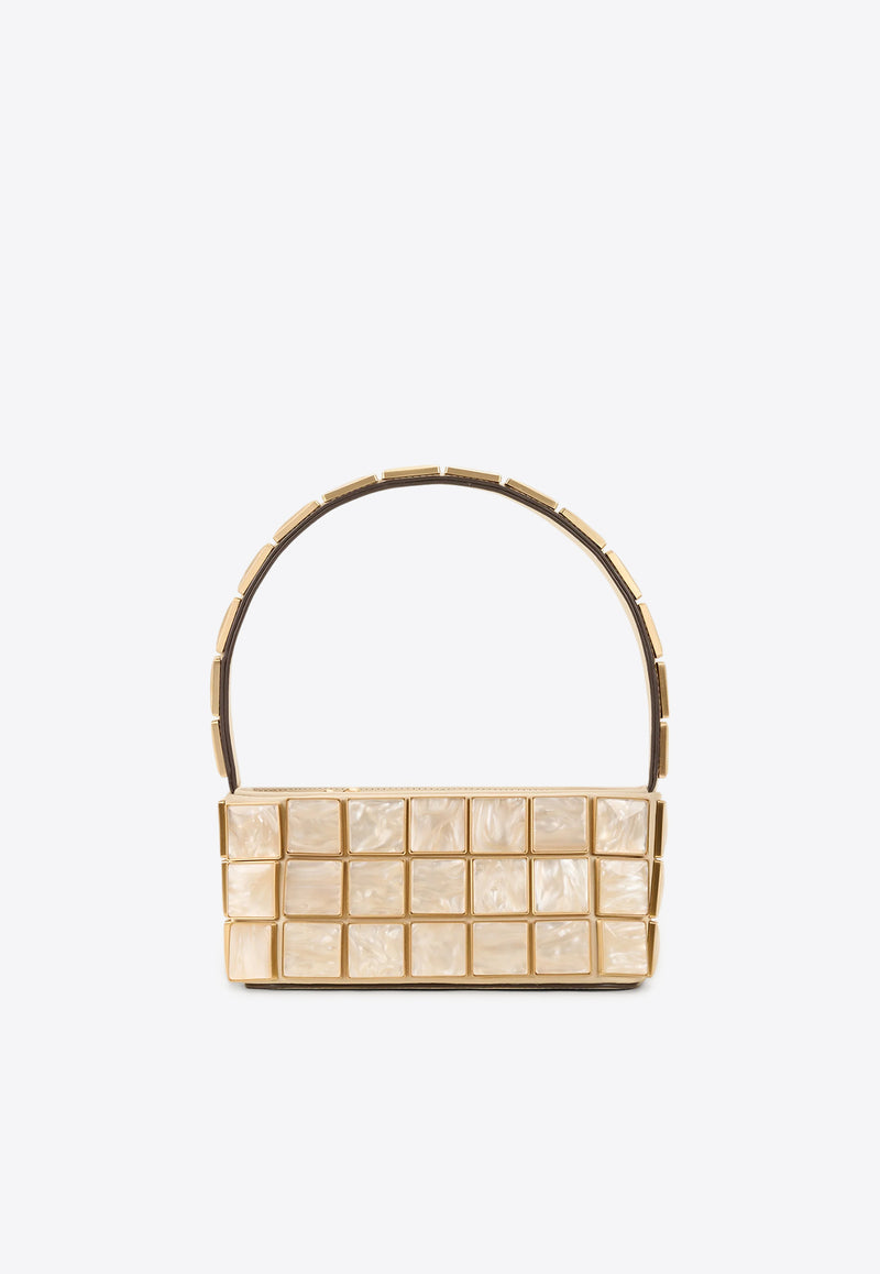 Cult Gaia Romy Pearlized Shoulder Bag Pearl SH3495AC1889_IVORY