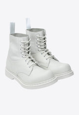 MM6 Maison Margiela X Dr. Martens Lace-Up Leather Boots White SH3WU0013P7006/Q_MM6-HB009