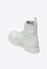 MM6 Maison Margiela X Dr. Martens Lace-Up Leather Boots White SH3WU0013P7006/Q_MM6-HB009