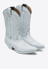 MM6 Maison Margiela Florence Cowboy Boots  White SH3WW0003P8299/Q_MM6-H5515