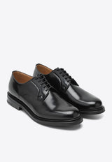 Church's Shannon Brushed Leather Derby Shoes Black SHANNONR209XV/R_CHURC-F0AAB