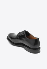Church's Shannon Brushed Leather Derby Shoes Black SHANNONR209XV/R_CHURC-F0AAB