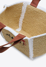 Marni Small Sillo Raffia Tote Bag Natural SHMP0121L0P6769/P_MARNI-ZO761