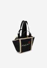 Marni Small Sillo Raffia Tote Bag Black SHMP0121L0P6769/P_MARNI-ZO762