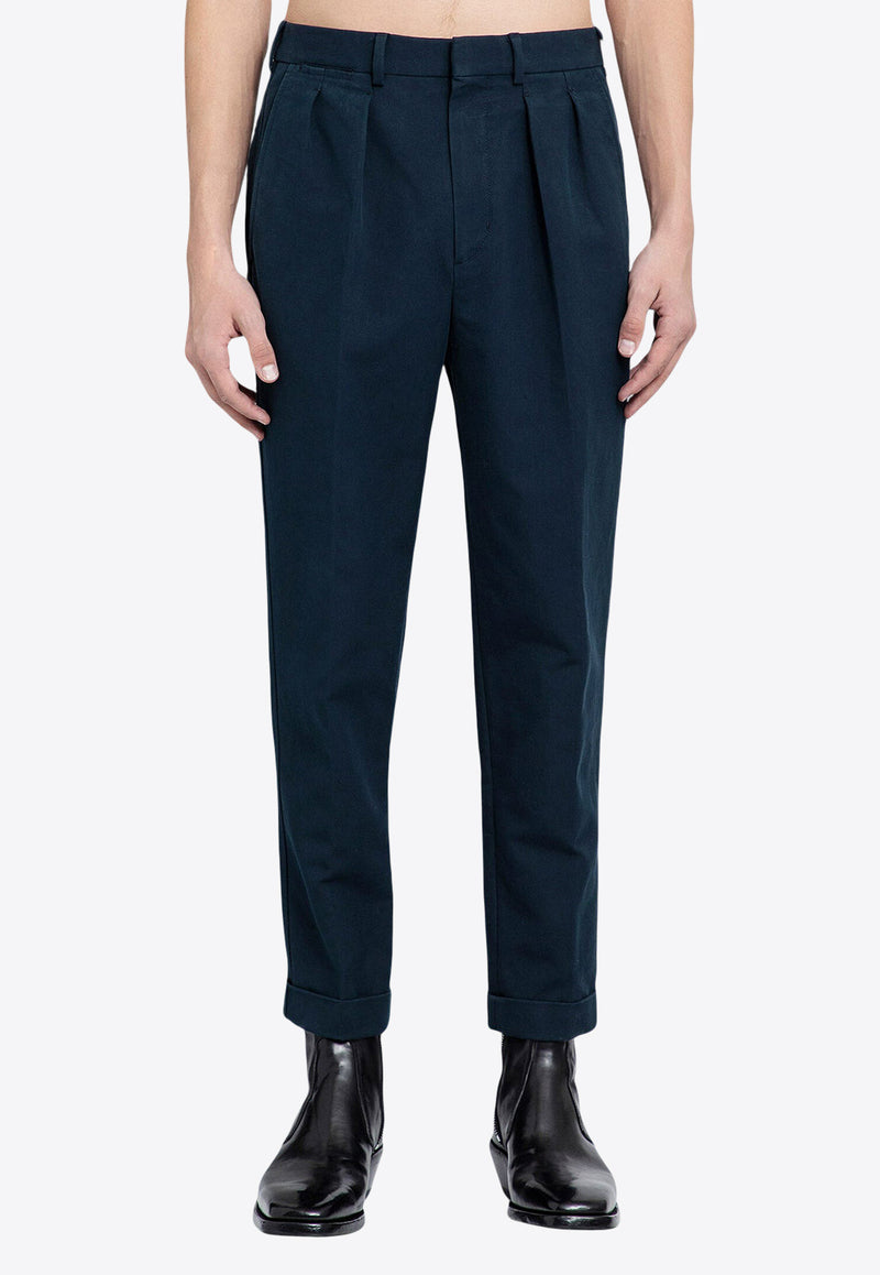 Tom Ford Pleated Tailored Pants SHP004-FMC092S24 HB560 Blue