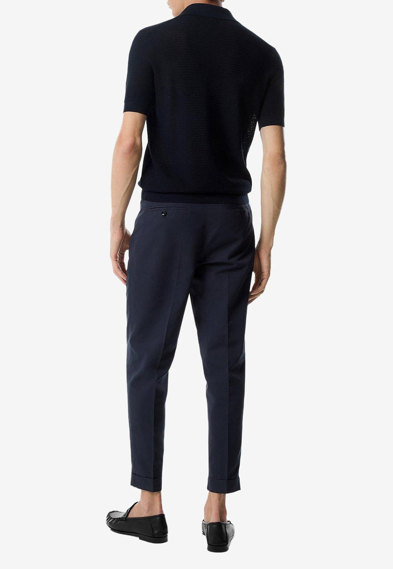 Tom Ford Double-Pleat Tailored Pants SHP006-FMC207S25 HB825 Blue