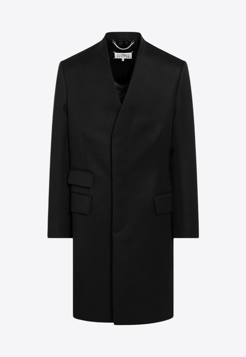 Maison Margiela Double-Breasted Wool Coat Black SI1AA0001S48109/P_MARGI-900