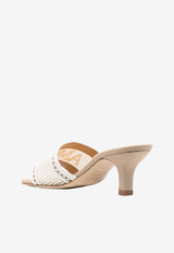 Arteana Roma 50 Lace Strap Mules White SIGROMWWHITE