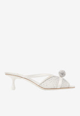 Jimmy Choo Siva 50 Dégradé Galaxy Crystal Mesh Mules Ivory SIVA MULE 50 YDZ IVORY MIX