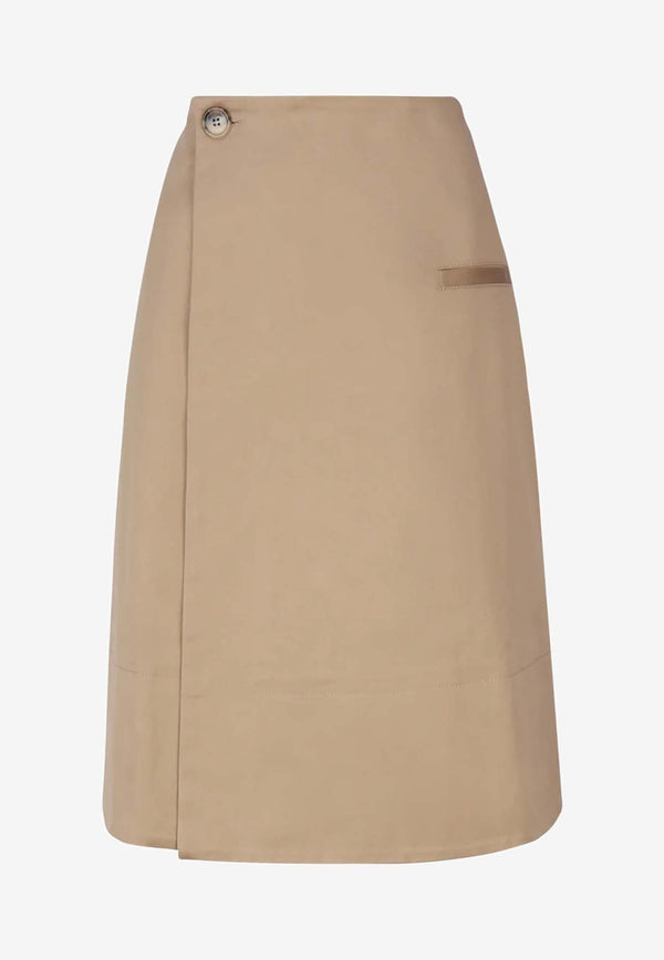 JW Anderson High-Waist Wrap Mini Skirt SK0164-PG1469BEIGE