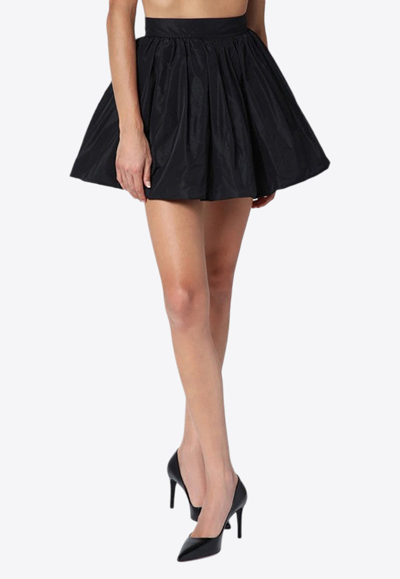 Patou Flared Draped Mini Skirt Black SK0430011PL/P_PATOU-999B