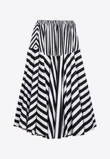 Patou Striped Maxi Skirt Monochrome SK0580168CO/O_PATOU-5960