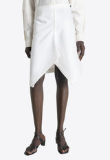 Asymmetric Denim Skirt