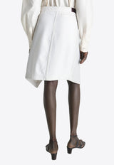 Asymmetric Denim Skirt