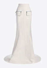 Maticevski Unknown Panel Long Skirt Ecru SK5370/23OFF WHITE/ECRU