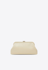 Jimmy Choo Skylar Smooth Leather Clutch Bag Butter SKYLARJBM/R_JIMCH-BU