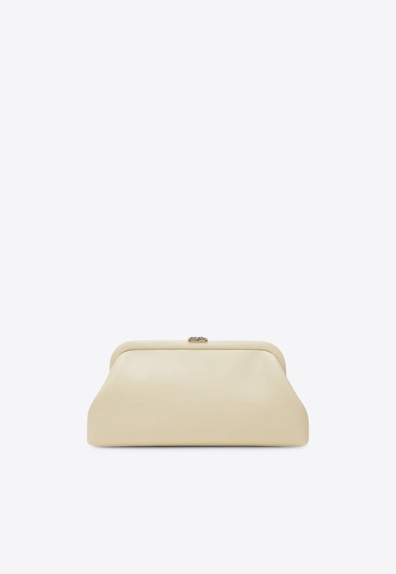 Jimmy Choo Skylar Smooth Leather Clutch Bag Butter SKYLARJBM/R_JIMCH-BU
