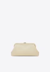 Jimmy Choo Skylar Smooth Leather Clutch Bag Butter SKYLARJBM/R_JIMCH-BU