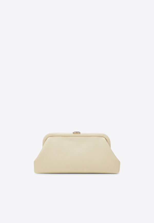 Jimmy Choo Skylar Smooth Leather Clutch Bag Butter SKYLARJBM/R_JIMCH-BU