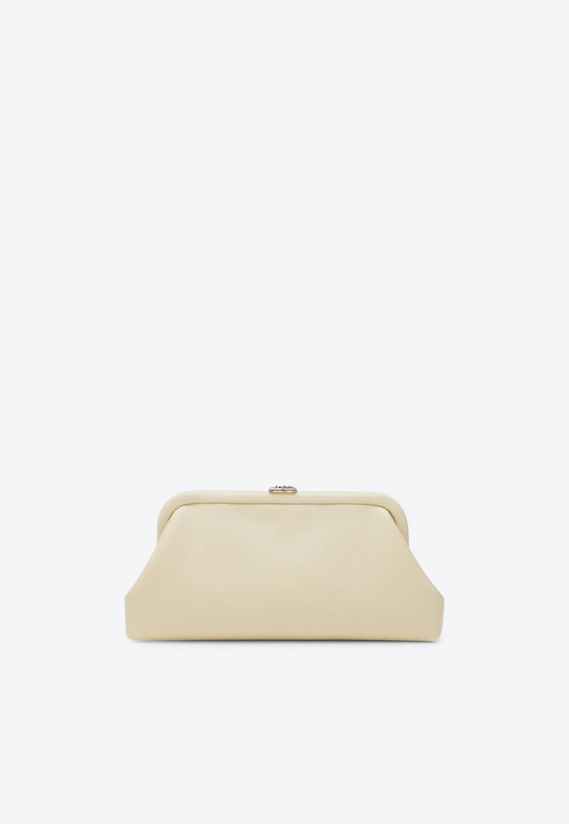 Jimmy Choo Skylar Smooth Leather Clutch Bag Butter SKYLARJBM/R_JIMCH-BU