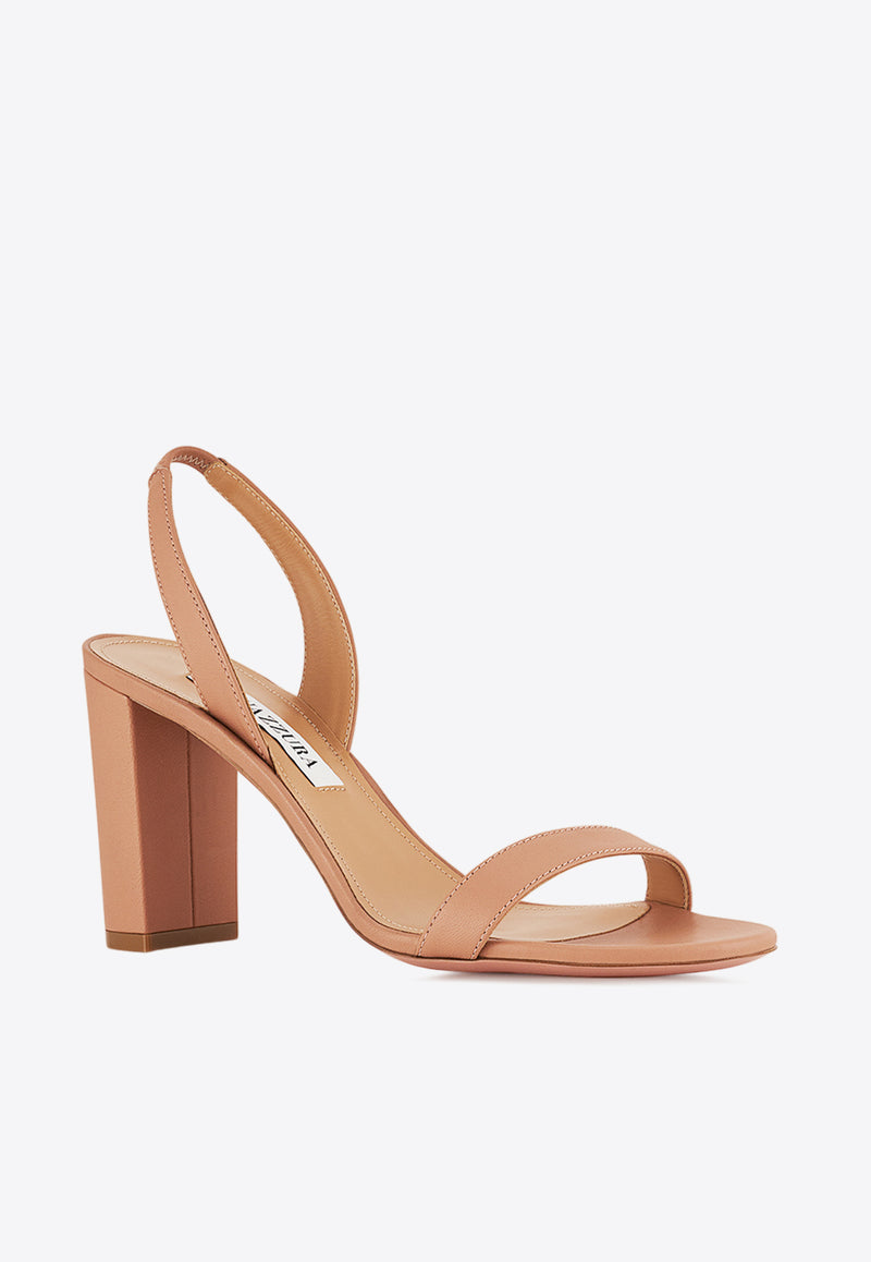 Aquazzura So Nude 85 Slingback Sandals  SNBMIDS0-NAP-PWP