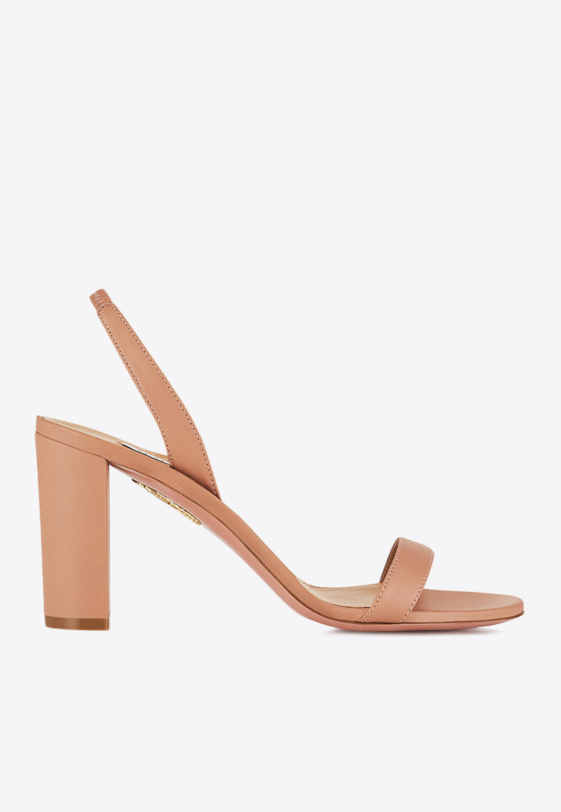 Aquazzura So Nude 85 Slingback Sandals  SNBMIDS0-NAP-PWP