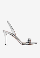 Aquazzura So Nude 85 Slingback Sandals Silver SNUMIDS0SSY/S_AQUA-CCC
