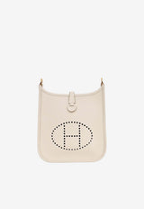 Mini Evelyne 16 in Craie Taurillon Clemence with Gold Hardware