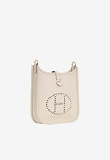 Mini Evelyne 16 in Craie Taurillon Clemence with Gold Hardware