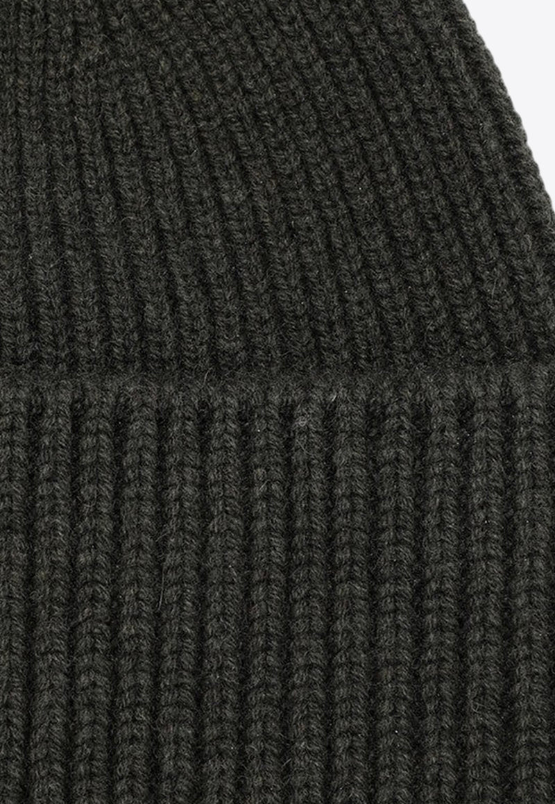 Destin Wool-Blend Ribbed Beanie Green SPENNYBEDWS/P_DESSR-MI