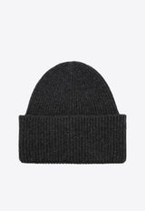 Destin Cashmere-Blend Ribbed Beanie Gray SPENNYBEWO/R_DESSR-AN
