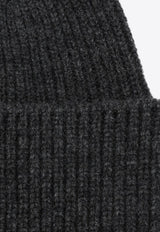 Destin Cashmere-Blend Ribbed Beanie Gray SPENNYBEWO/R_DESSR-AN